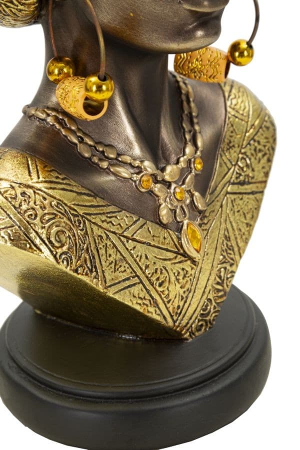 Scultura Nairobi Cm 15X12X28 in Statue Led Mall Home - Napoli, commercioVirtuoso.it
