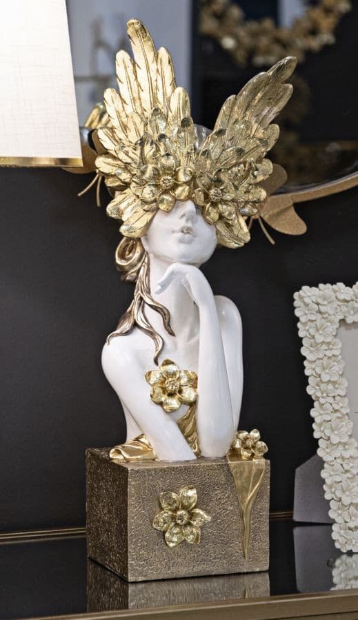 Scultura Minerva Cm 20X17X50 in Statue Led Mall Home - Napoli, commercioVirtuoso.it