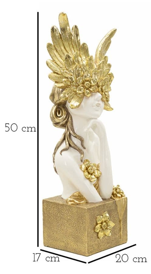 Scultura Minerva Cm 20X17X50 in Statue Led Mall Home - Napoli, commercioVirtuoso.it