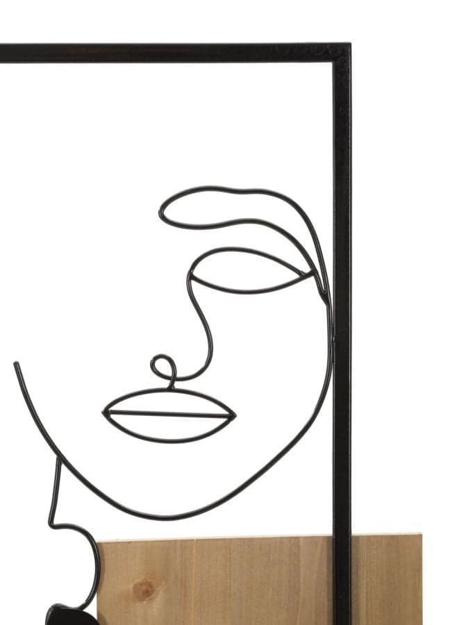 Pannello Da Muro Faces Ferro E Wood Cm 63X2X90 in Isolamento con pannelli Led Mall Home - Napoli, commercioVirtuoso.it