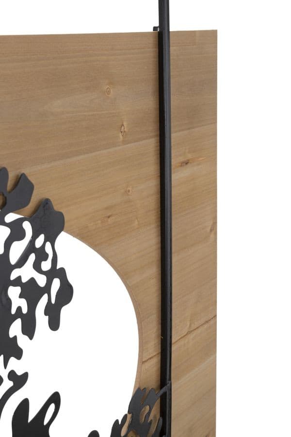 Pannello Da Muro Tree Ferro E Wood Set 3Pz Cm 176X2X90 (63X2X90-50X2X90) in Sculture a parete Led Mall Home - Napoli, commercioVirtuoso.it