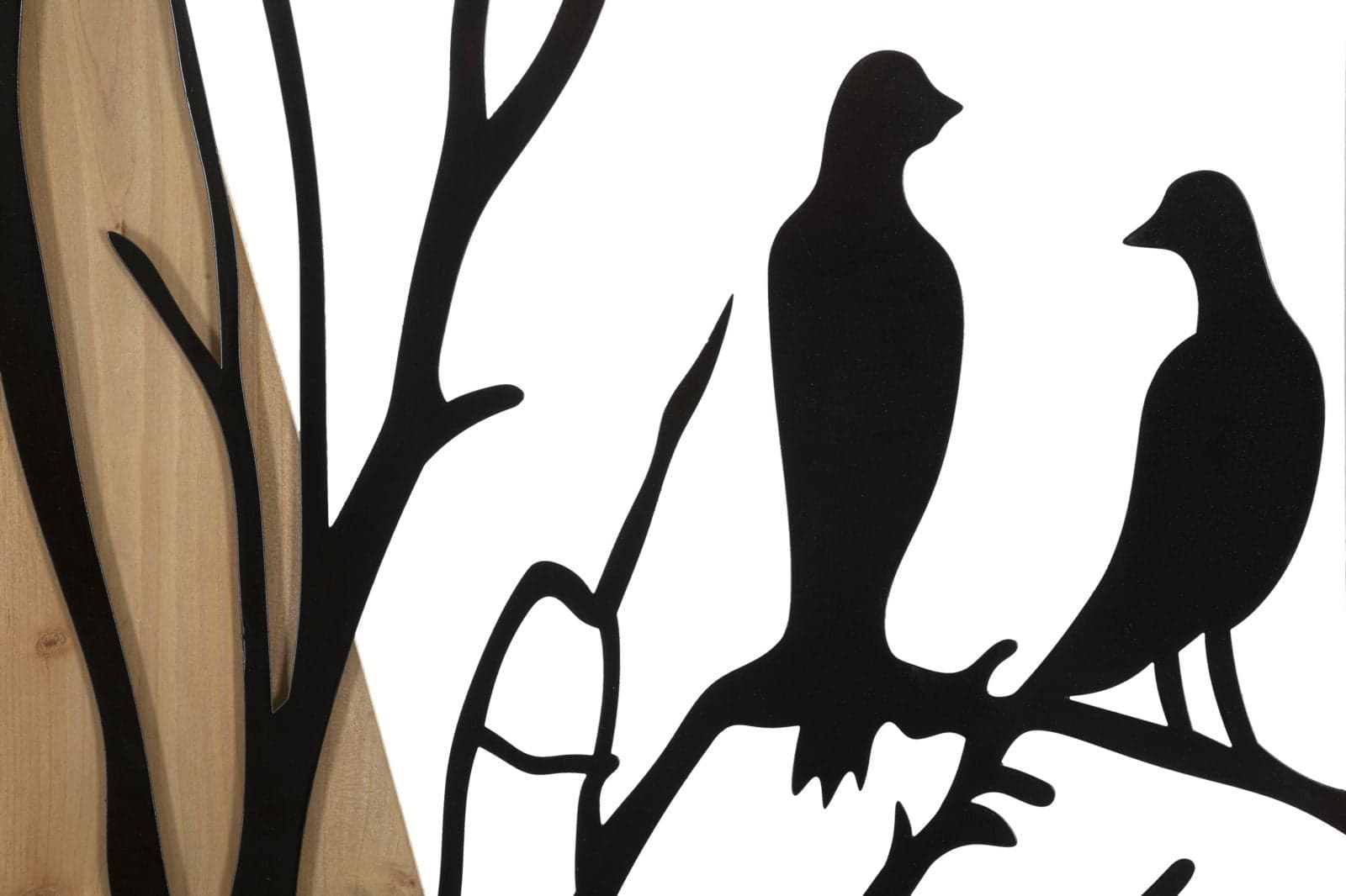 Pannello Da Muro Bird Ferro E Wood Set 4Pz 50X2X200 (50X2X50) in Pannelli a muro 3D Led Mall Home - Napoli, commercioVirtuoso.it