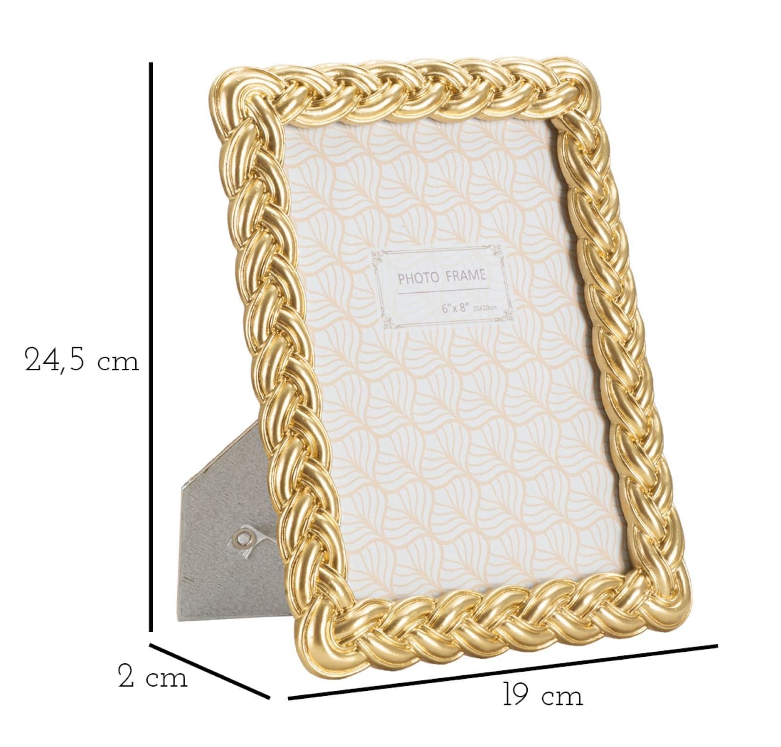 Cornice Rope Cm 19X2X24,5 (Misura Interna Cm 15X20) in Cornici da parete e da tavolo Led Mall Home - Napoli, commercioVirtuoso.it