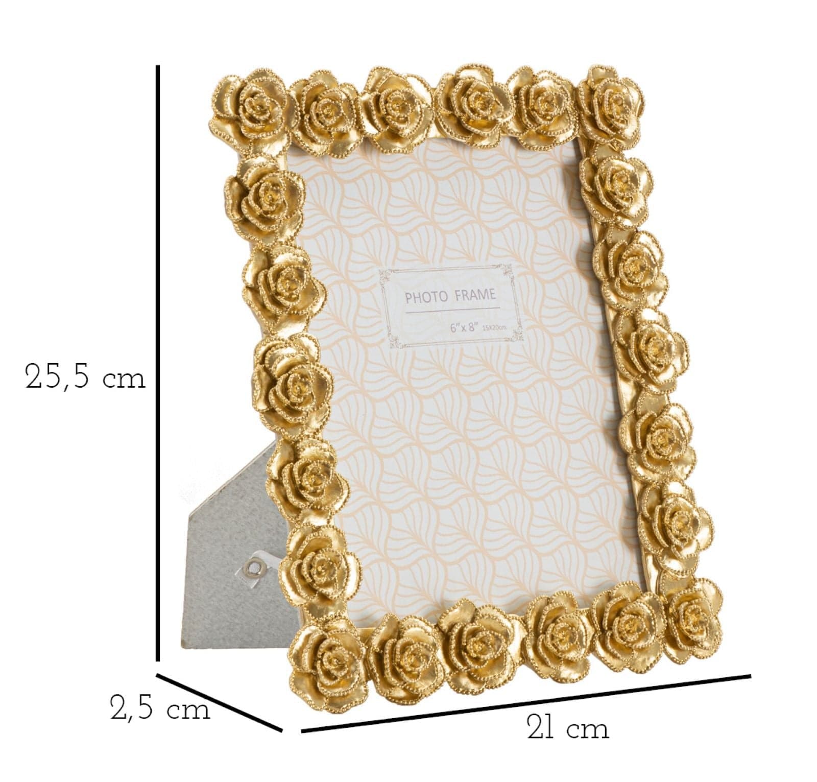 Cornice Rossen Cm 21X2,5X25,5 (Misura Interna Cm 15X20) in Cornici da parete e da tavolo Led Mall Home - Napoli, commercioVirtuoso.it