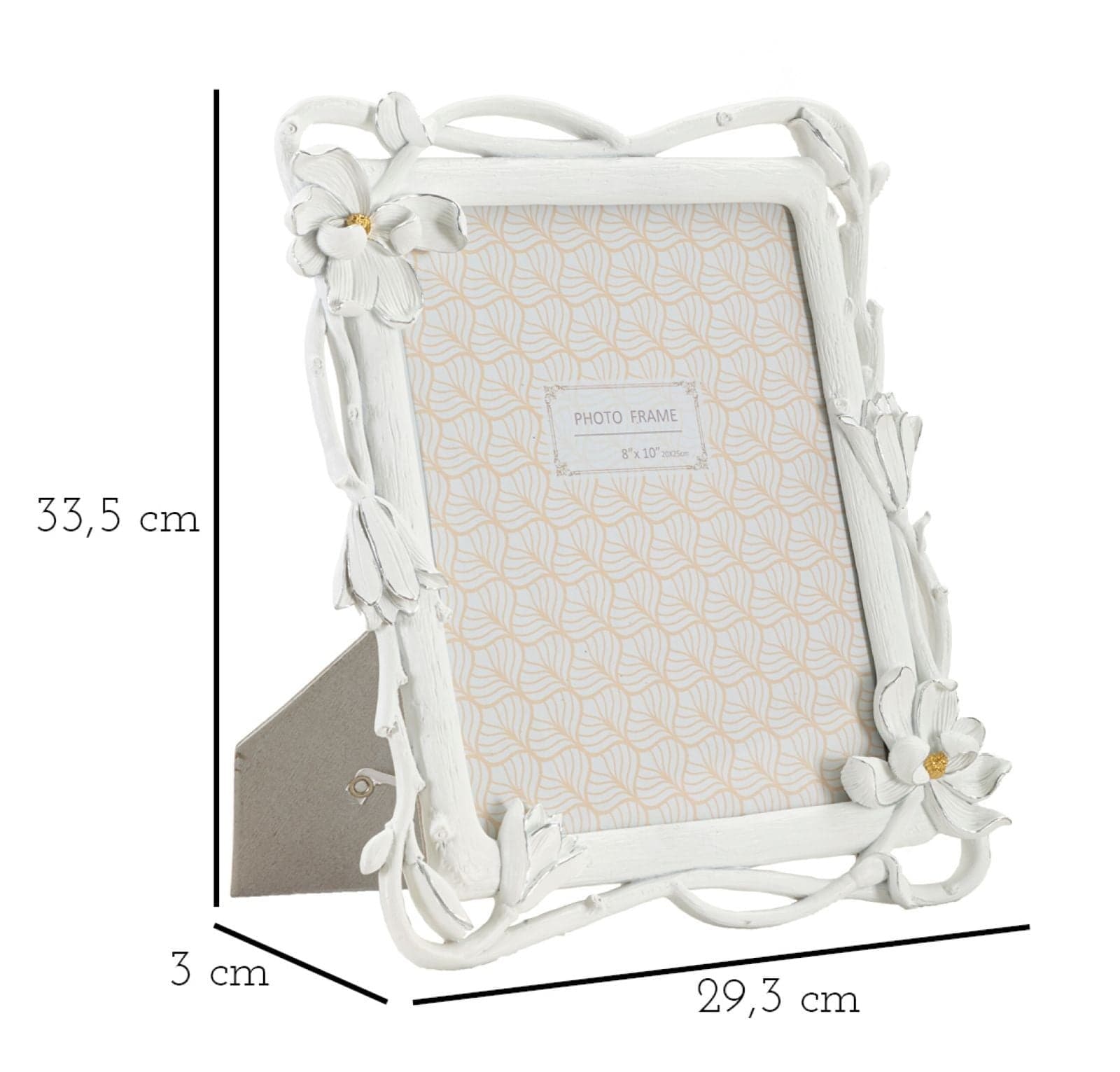 Cornice Magnolia Cm 29,3X3X33,5 (Misura Interna Cm 20X25) in Cornici da parete e da tavolo Led Mall Home - Napoli, commercioVirtuoso.it