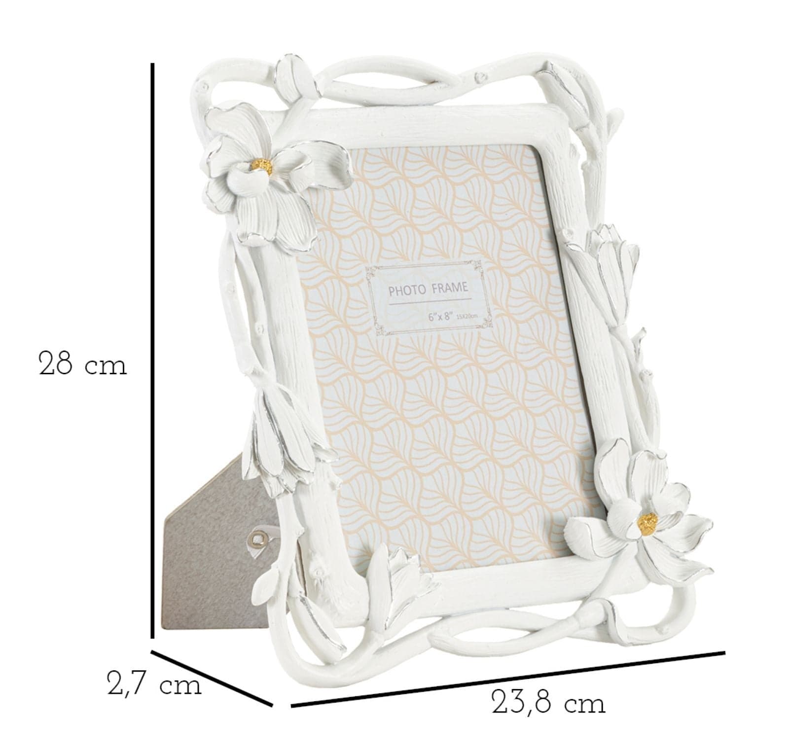 Cornice Magnolia Cm 23,8X2,7X28 (Misura Interna Cm 15X20) in Cornici da parete e da tavolo Led Mall Home - Napoli, commercioVirtuoso.it