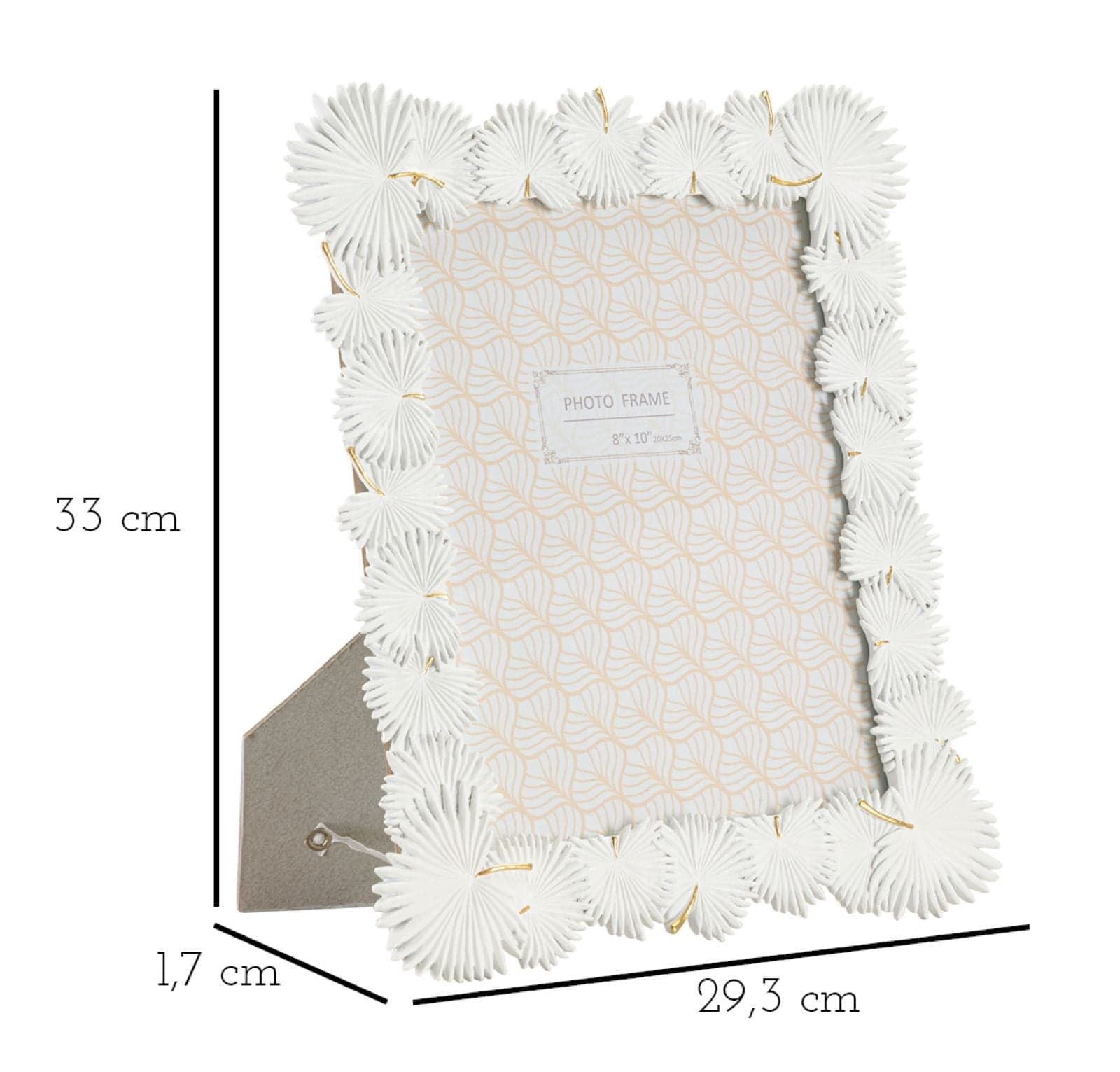Cornice Palm Leaf Cm 28,5X1,7X33 (Misura Interna Cm 20X25) in Cornici da parete e da tavolo Led Mall Home - Napoli, commercioVirtuoso.it