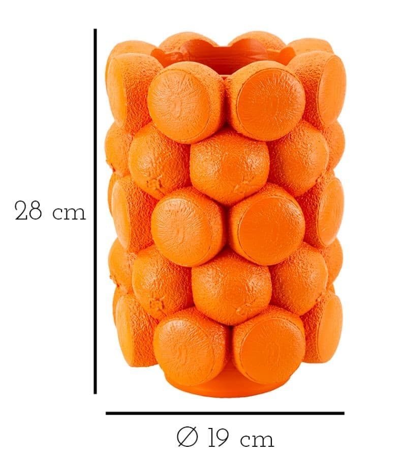 Vaso Orange Cm Ø 19X28 in Vasi tradizionali Led Mall Home - Napoli, commercioVirtuoso.it