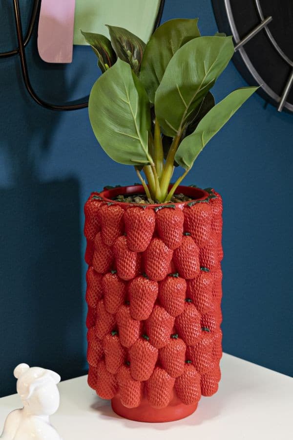 Vaso Strawberry Cm Ø 20X32 in Vasi tradizionali Led Mall Home - Napoli, commercioVirtuoso.it