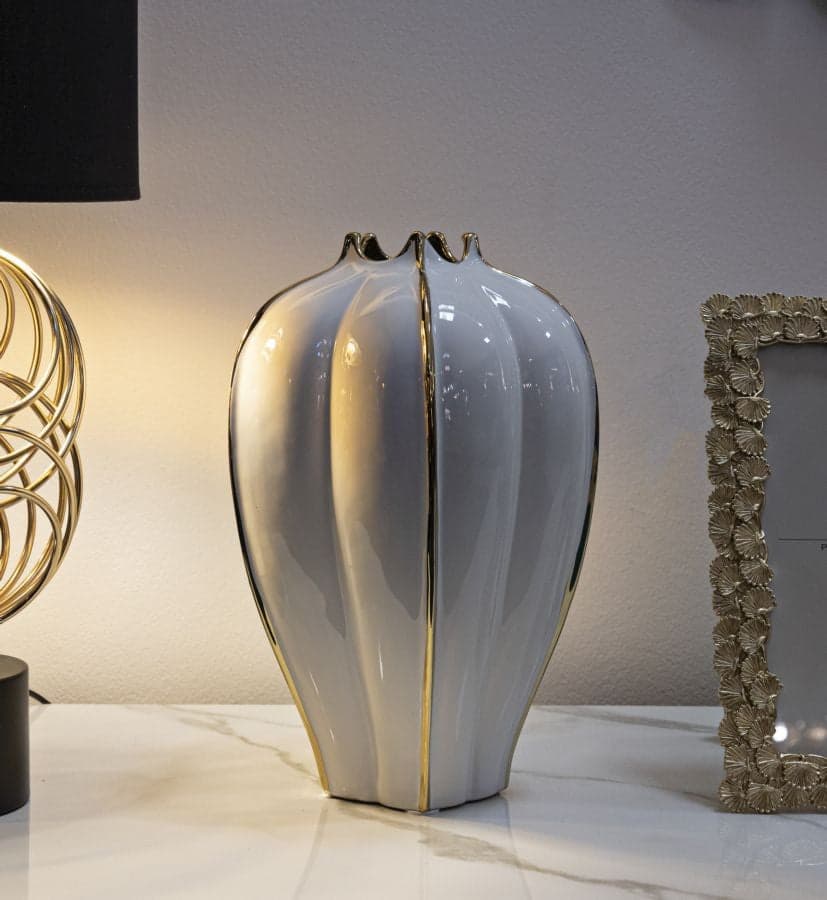 Vaso Ceramica Potter Cm Ø 22X33 in Vasi tradizionali Led Mall Home - Napoli, commercioVirtuoso.it