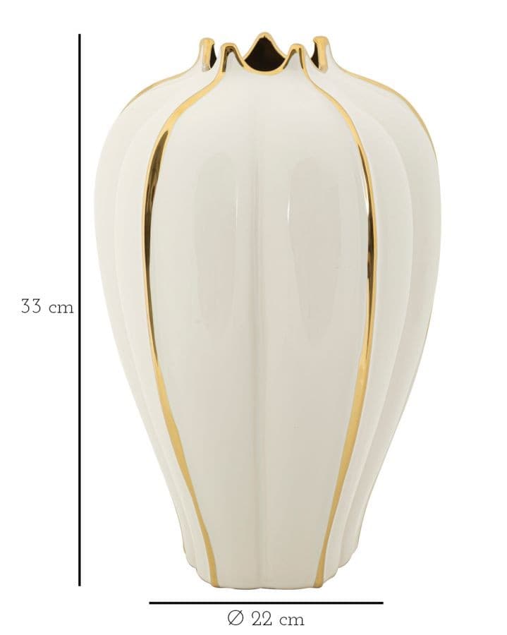 Vaso Ceramica Potter Cm Ø 22X33 in Vasi tradizionali Led Mall Home - Napoli, commercioVirtuoso.it