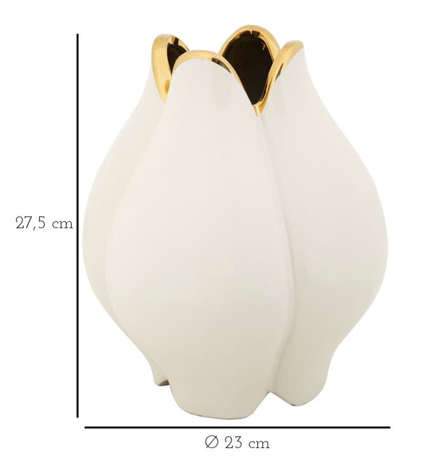 Vaso Ceramica Potter Cm Ø 23X27,5 in Vasi tradizionali Led Mall Home - Napoli, commercioVirtuoso.it
