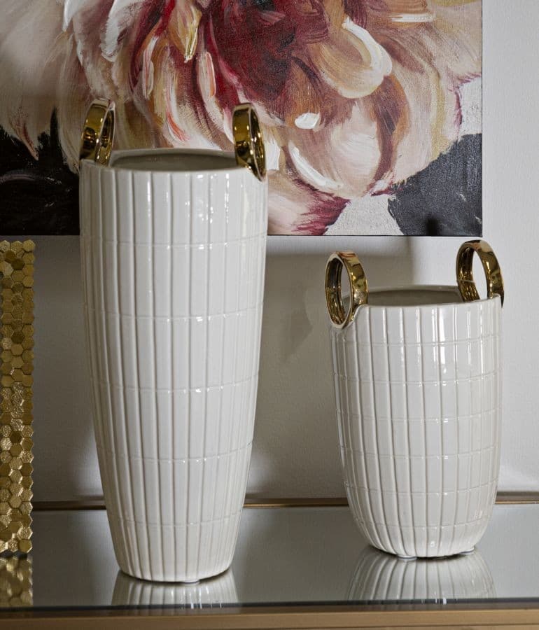 Vaso Ceramica Shopping Cm Ø 18X45 in Vasi tradizionali Led Mall Home - Napoli, commercioVirtuoso.it