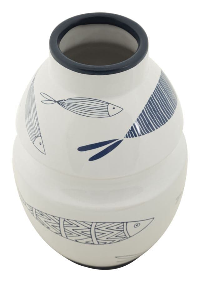 Vaso Ceramica Fish Cm Ø 15X24 in Vasi tradizionali Led Mall Home - Napoli, commercioVirtuoso.it