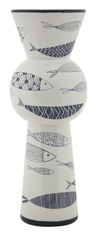 Vaso Ceramica Fish Tall Cm Ø 14X38,5