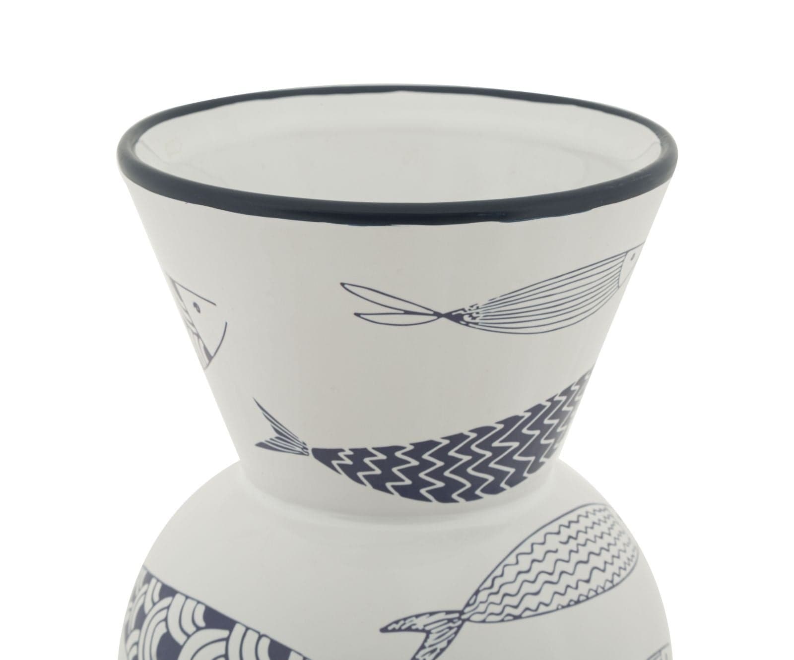 Vaso Ceramica Fish Tall Cm Ø 14X38,5 in Vasi tradizionali Led Mall Home - Napoli, commercioVirtuoso.it
