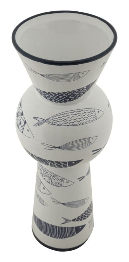 Vaso Ceramica Fish Tall Cm Ø 14X38,5 in Vasi tradizionali Led Mall Home - Napoli, commercioVirtuoso.it