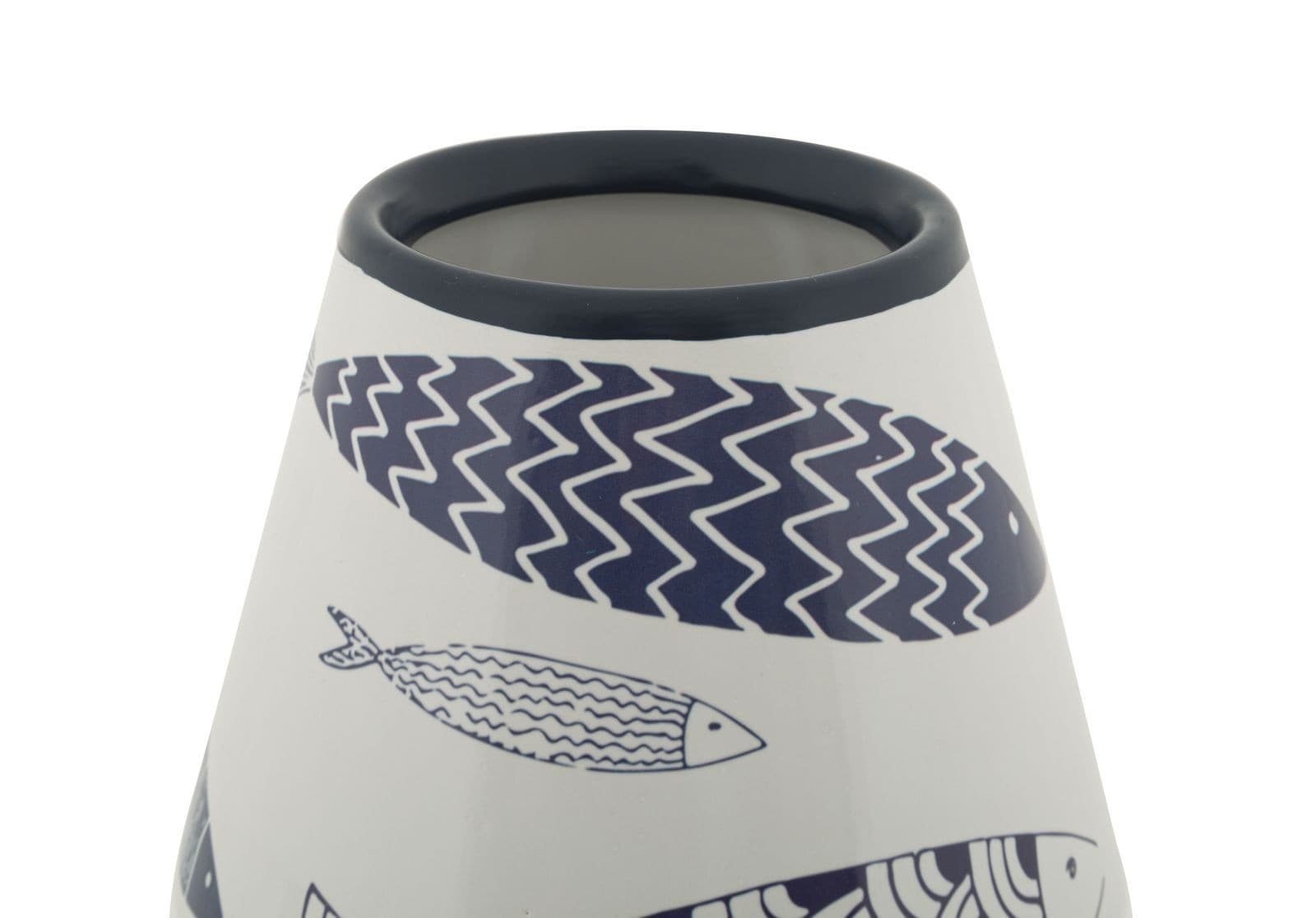 Vaso Ceramica Fish Double Cm Ø 14X34 in Vasi tradizionali Led Mall Home - Napoli, commercioVirtuoso.it