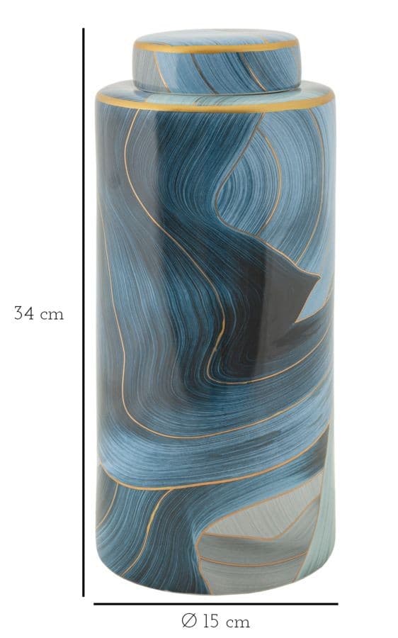 Vaso Ceramica Elegant Cm Ø 15X34 in Vasi Led Mall Home - Napoli, commercioVirtuoso.it