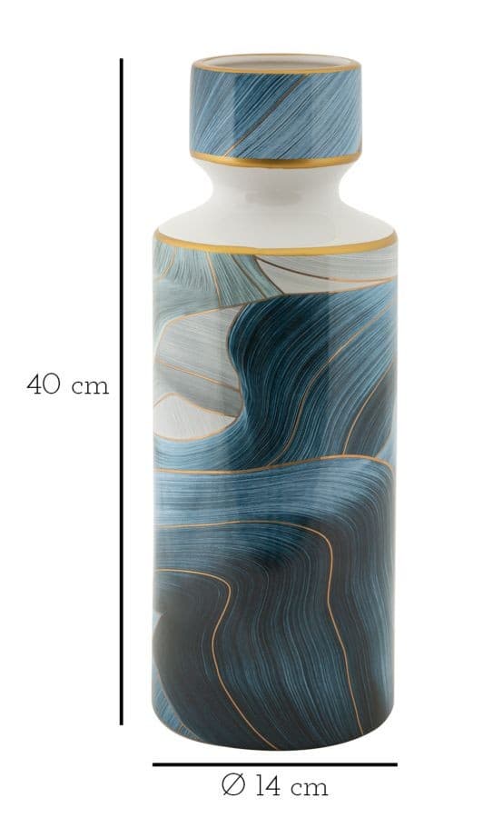 Vaso Ceramica Elegant Tall Cm Ø 14X40 in Vasi Led Mall Home - Napoli, commercioVirtuoso.it