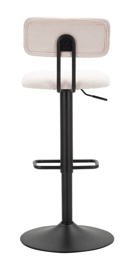 Sgabello Bar Light Bianco Cm 41X47,5X85-106,5(Seduta Cm 61-83) in Sgabelli da bar Led Mall Home - Napoli, commercioVirtuoso.it