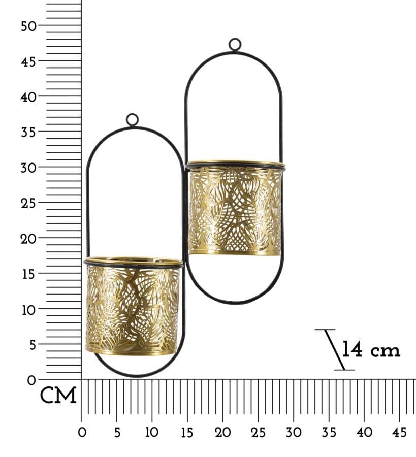 P/Vaso Da Muro Doppio Hong Cm 27X14X48 in Vasi pensili Led Mall Home - Napoli, commercioVirtuoso.it