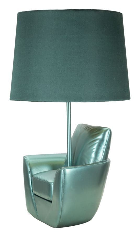 Lampada Da Comodino Midcentury Turchese Cm Ø 26X43 in Lampade da tavolo e abat-jour Led Mall Home - Napoli, commercioVirtuoso.it