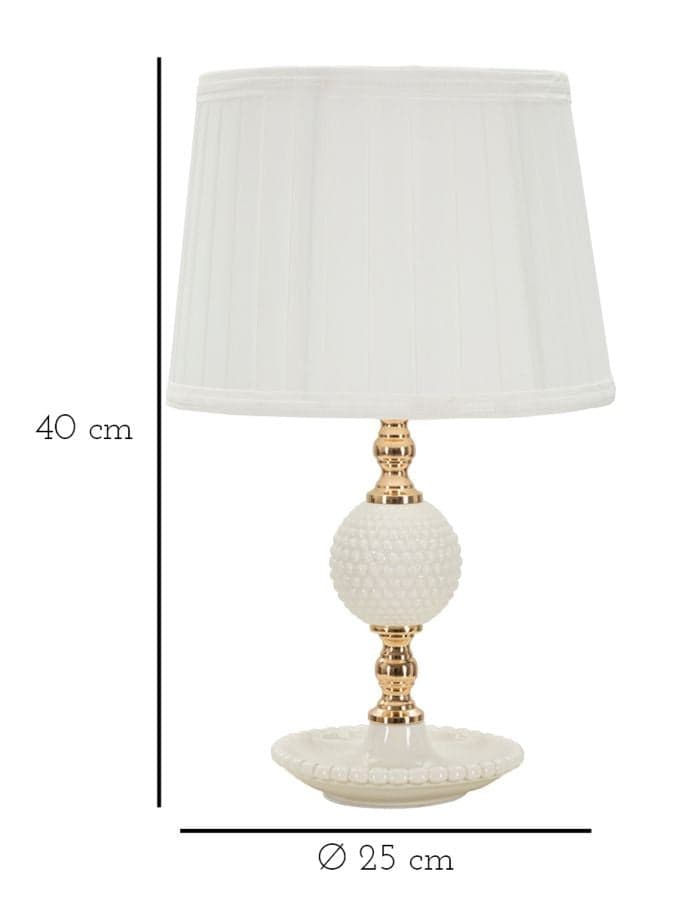 Lampada Da Comodino Napoli Cm Ø 25X40 in Luci notturne per bambini Led Mall Home - Napoli, commercioVirtuoso.it
