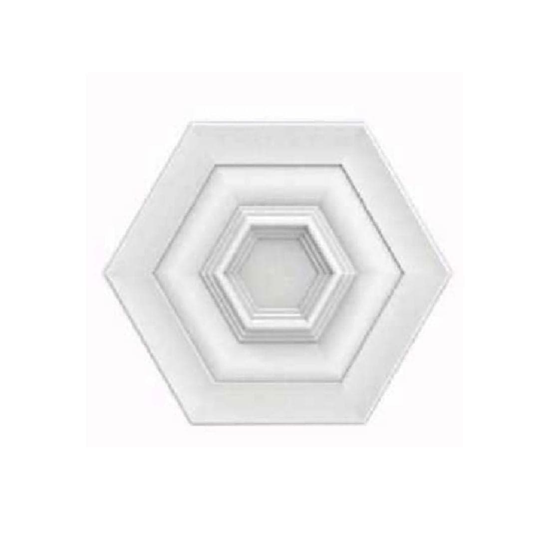 Rosone a soffitto per lampadario in polistirolo geometrico moderno 50cm in Rosoni a soffitto Led Mall Home - Napoli, commercioVirtuoso.it