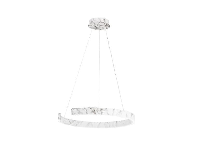 Sospensione semicircolare Led cct Marmo 50W 6600Lm 100X100X150Cm in Lampade a sospensione Led Mall Home - Napoli, commercioVirtuoso.it