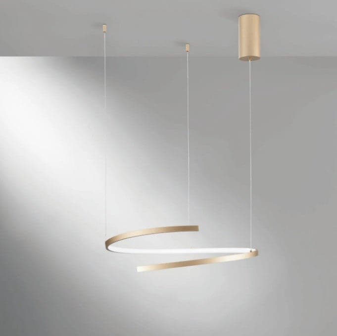 Lampadario Led cct Oro 38W 6090Lm 60X150X12Cm in Plafoniere Led Mall Home - Napoli, commercioVirtuoso.it