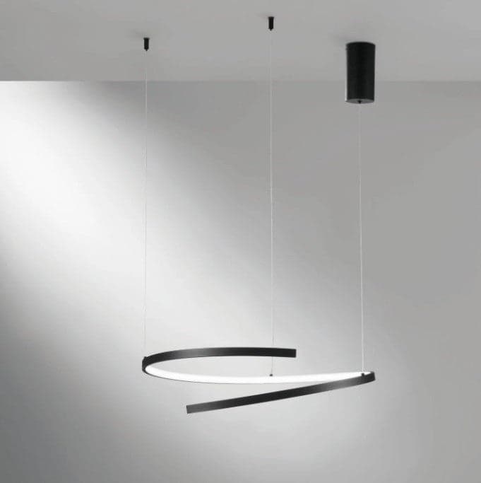 Lampadario Led cct Nero 38W 6090Lm 60X150X12Cm in Lampade a sospensione Led Mall Home - Napoli, commercioVirtuoso.it