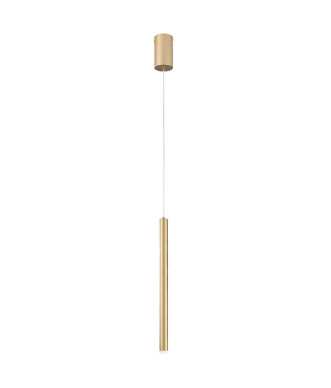 Sospensione tubolare singola Led Oro 5W 470Lm 200X6X2,5 Cm