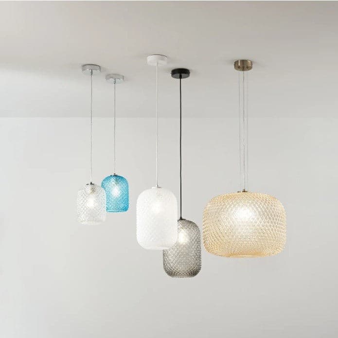 Lampadario a sospensione Sferica Trasparente 1Xe27 40X150X10Cm in Lampade a sospensione Led Mall Home - Napoli, commercioVirtuoso.it