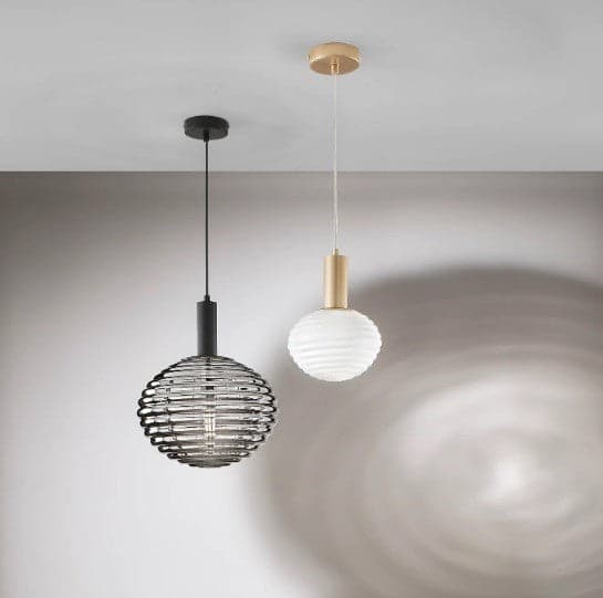 Lampadario a Sospensione Nera 1Xe27 10X32X150Cm in Lampade a sospensione Led Mall Home - Napoli, commercioVirtuoso.it