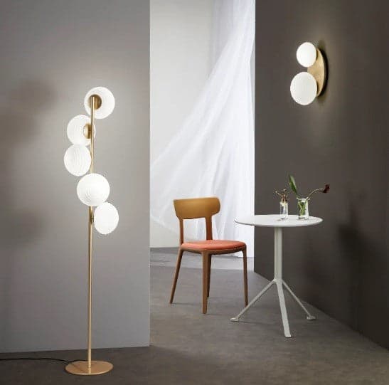 Plafoniera , due diffusori Oro 2Xe27 45X21,5X35Cm in Plafoniere Led Mall Home - Napoli, commercioVirtuoso.it