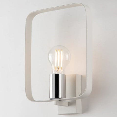 Applique Bianco Nickel 1Xe27 19,5X6X27Cm in Applique Led Mall Home - Napoli, commercioVirtuoso.it