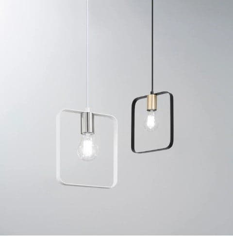 Lampadario a sospensione Bianco Nickel 1Xe27 19,5X10X160Cm in Lampade a sospensione Led Mall Home - Napoli, commercioVirtuoso.it