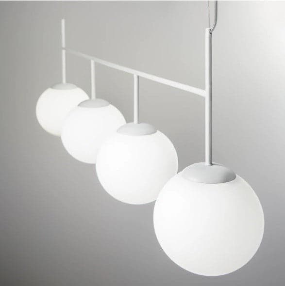 Lampadario a sospensione Bianco 4Xe27 125X150X20Cm in Lampade a sospensione Led Mall Home - Napoli, commercioVirtuoso.it