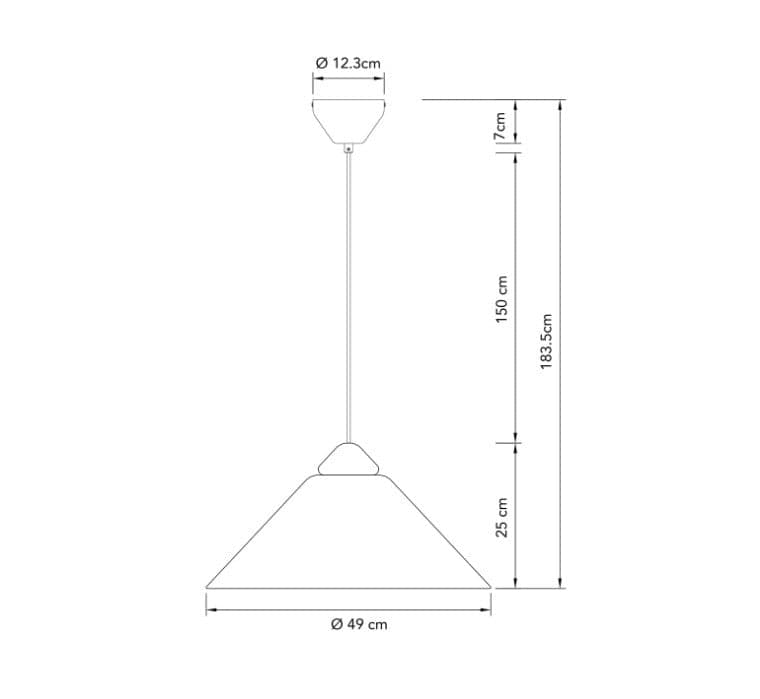 Lampadario a sospensione Marrone/Bianca 1Xe27 49X25X183,5Cm in Lampade a sospensione Led Mall Home - Napoli, commercioVirtuoso.it