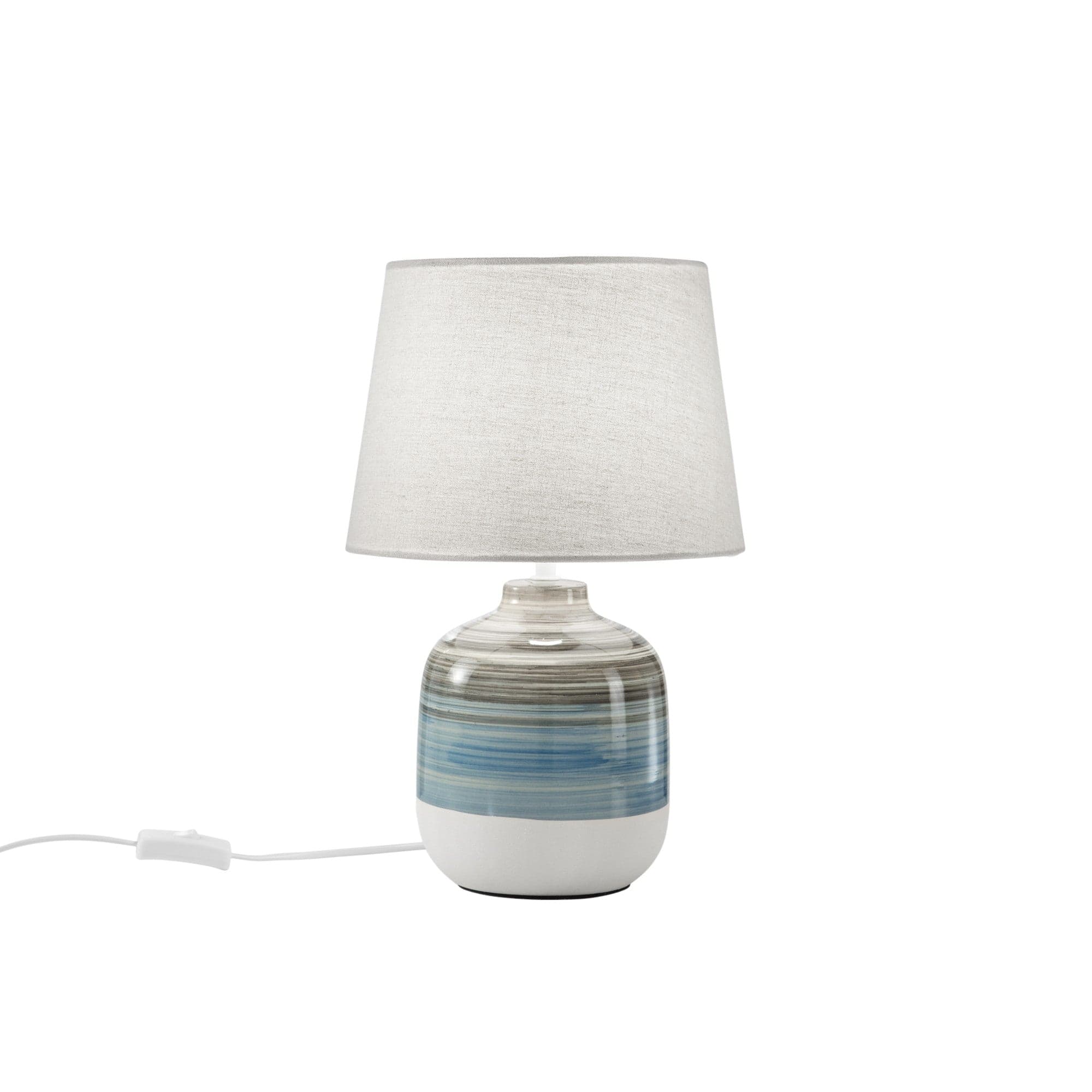 Lampada da tavolo grigio- azzurro 1XE27 25X25X39CM