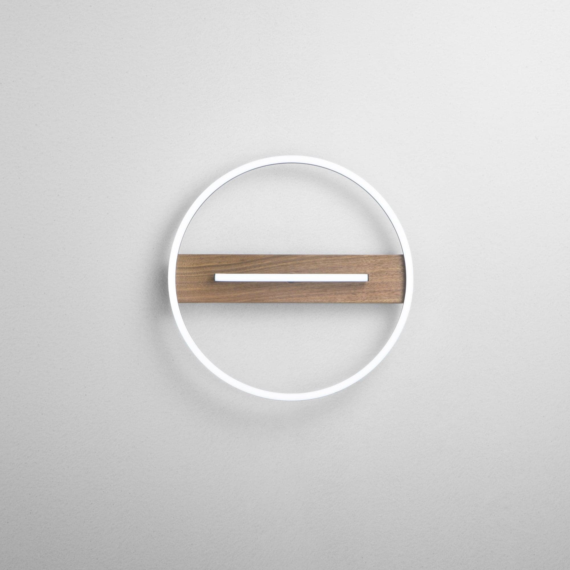 Plafoniera struttura in metallo e base Effetto Legno 40,5X5 CM in Plafoniere Led Mall Home - Napoli, commercioVirtuoso.it