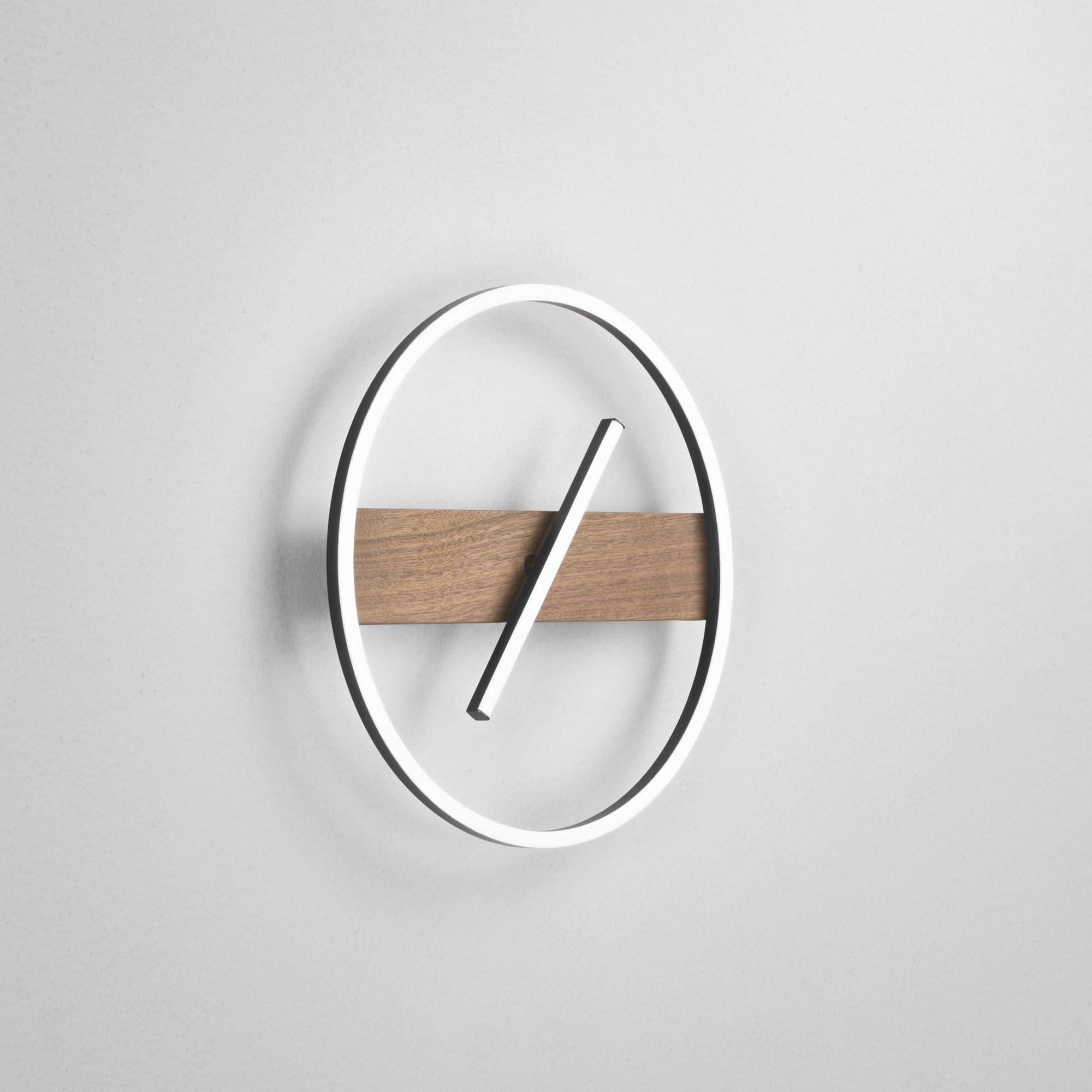 Plafoniera struttura in metallo e base Effetto Legno 40,5X5 CM in Plafoniere Led Mall Home - Napoli, commercioVirtuoso.it