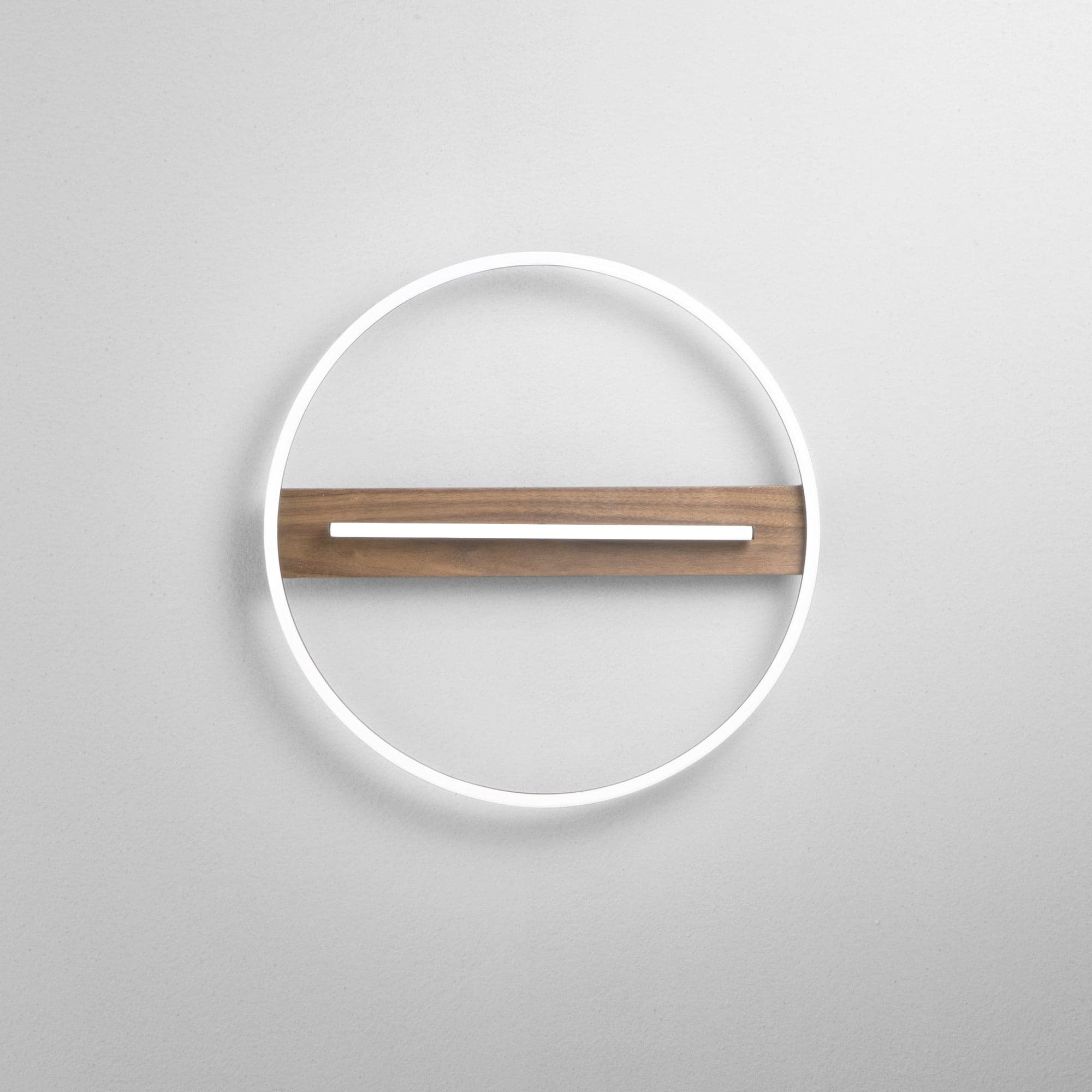 Plafoniera struttura in metallo e base Effetto Legno 50X5 CM in Plafoniere Led Mall Home - Napoli, commercioVirtuoso.it