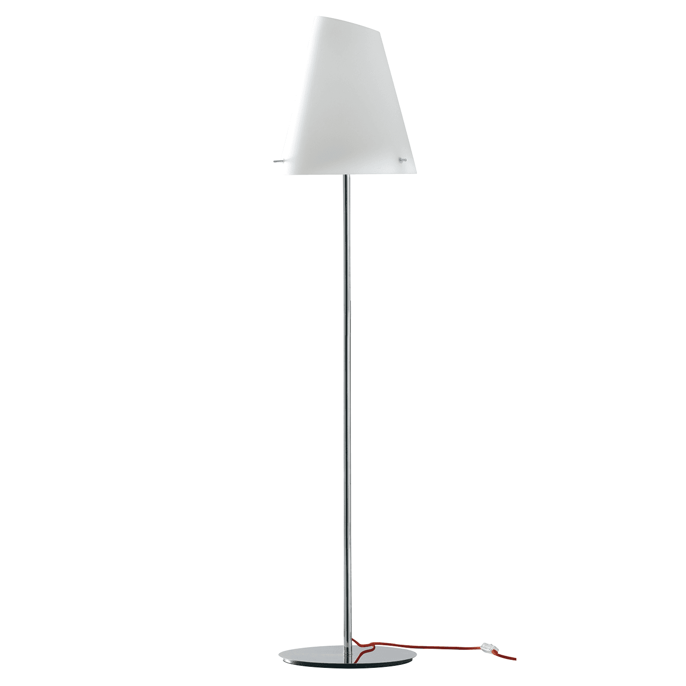 Piantana , disponibile con cavo in tessuto rosso 165X31 CM