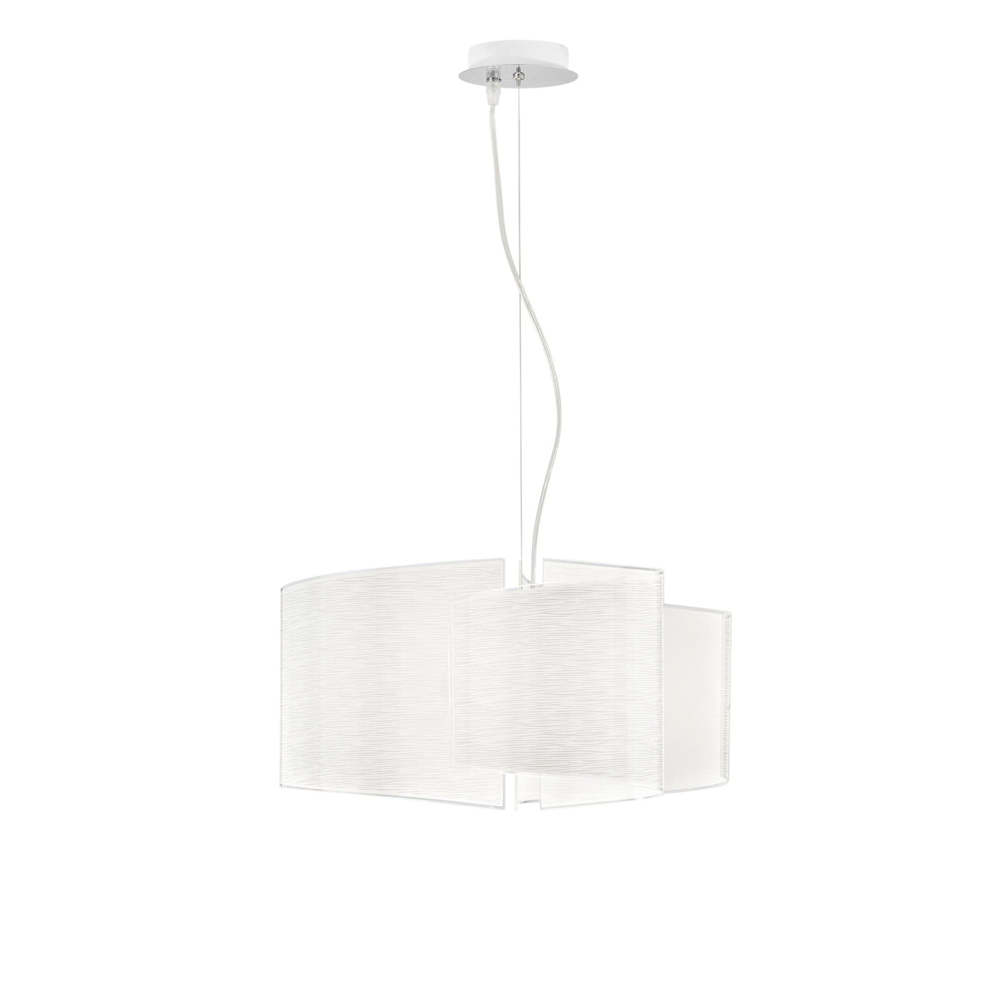 Lampadario a sospensione in vetro decorato 130X45X25 CM