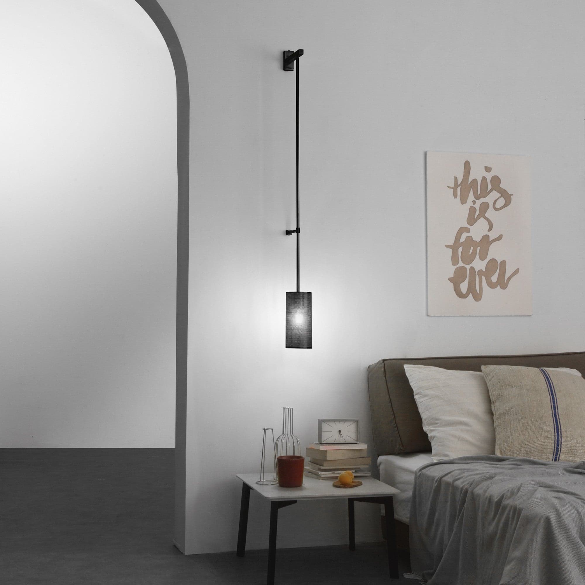 Applique Nero 120X18X10 cm in Applique Led Mall Home - Napoli, commercioVirtuoso.it
