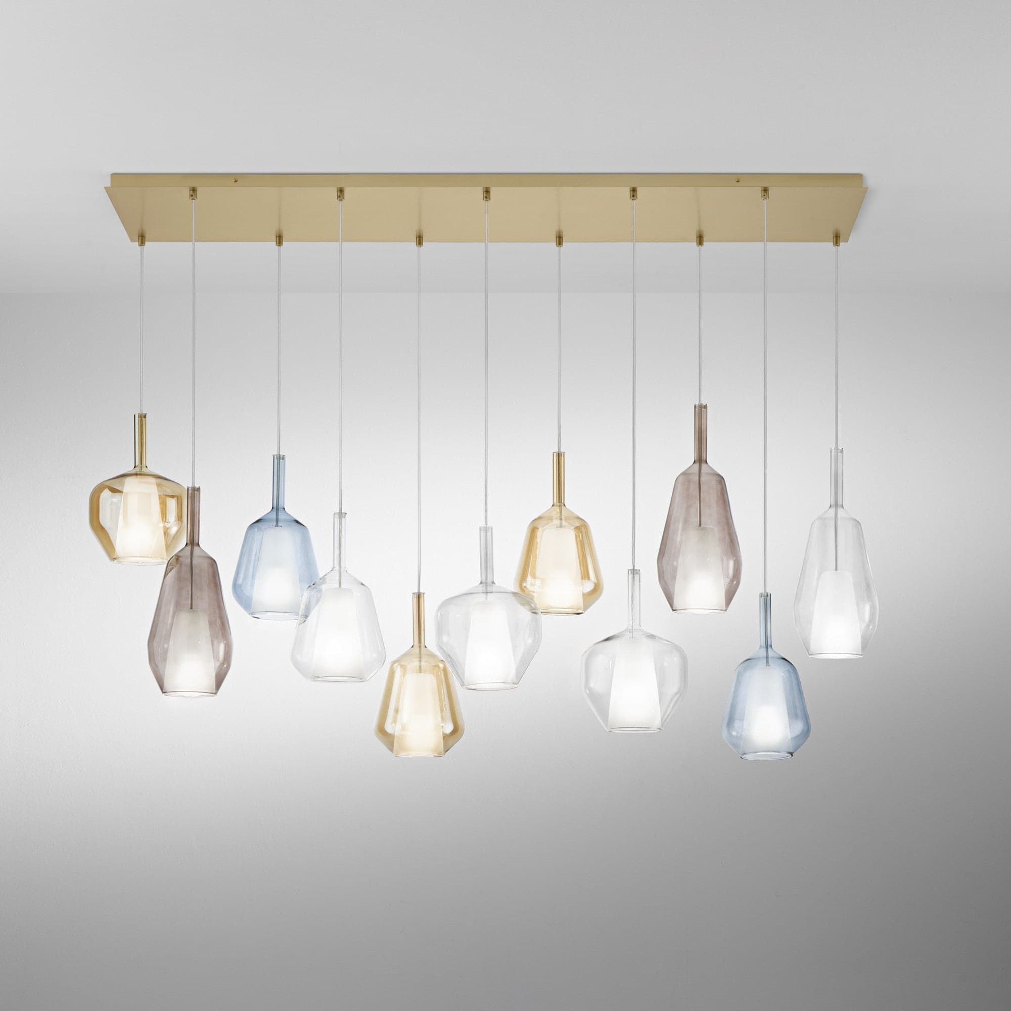 Lampadario Oro 38X16 CM in Lampade a sospensione Led Mall Home - Napoli, commercioVirtuoso.it