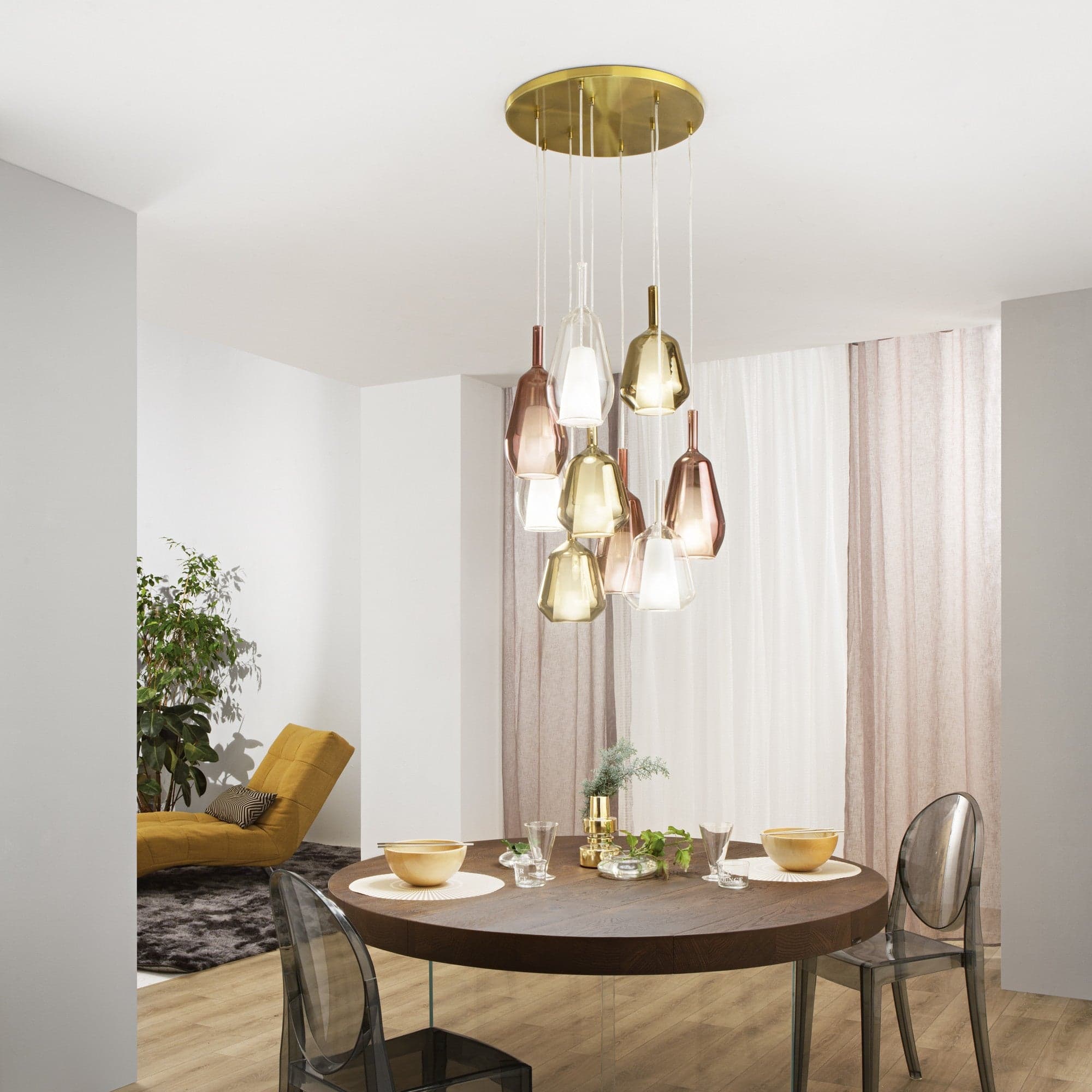 Lampadario RAME 38X16 CM in Lampade a sospensione Led Mall Home - Napoli, commercioVirtuoso.it