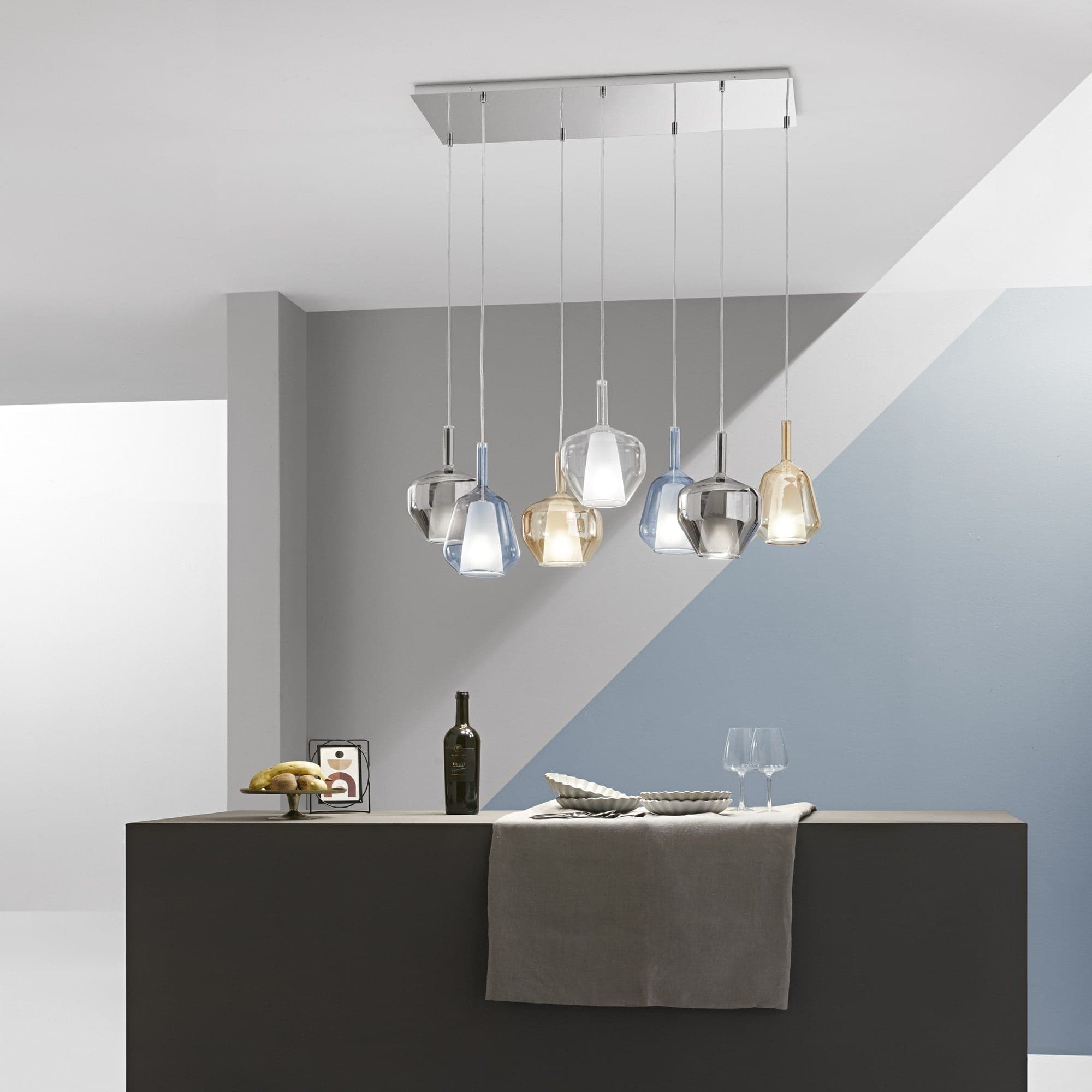 Lampadario a Sospensione Ambra 31X18CM in Lampade a sospensione Led Mall Home - Napoli, commercioVirtuoso.it